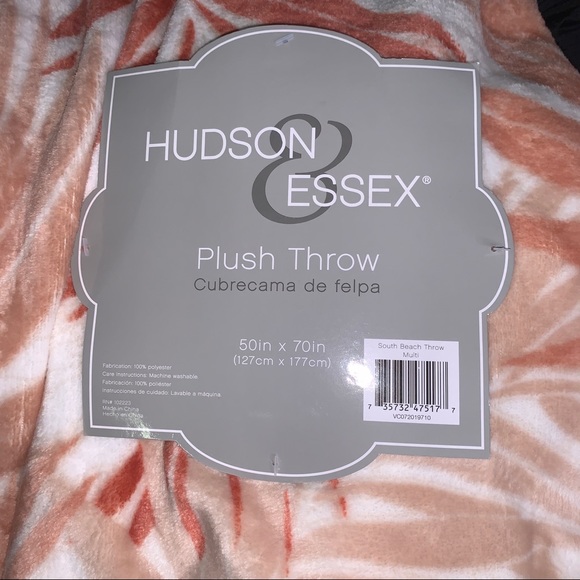 Tropical Oversized Blanket Soft & Cozy Fern Throw Plush Velvet Fleece 50x70 New - Picture 11 of 14